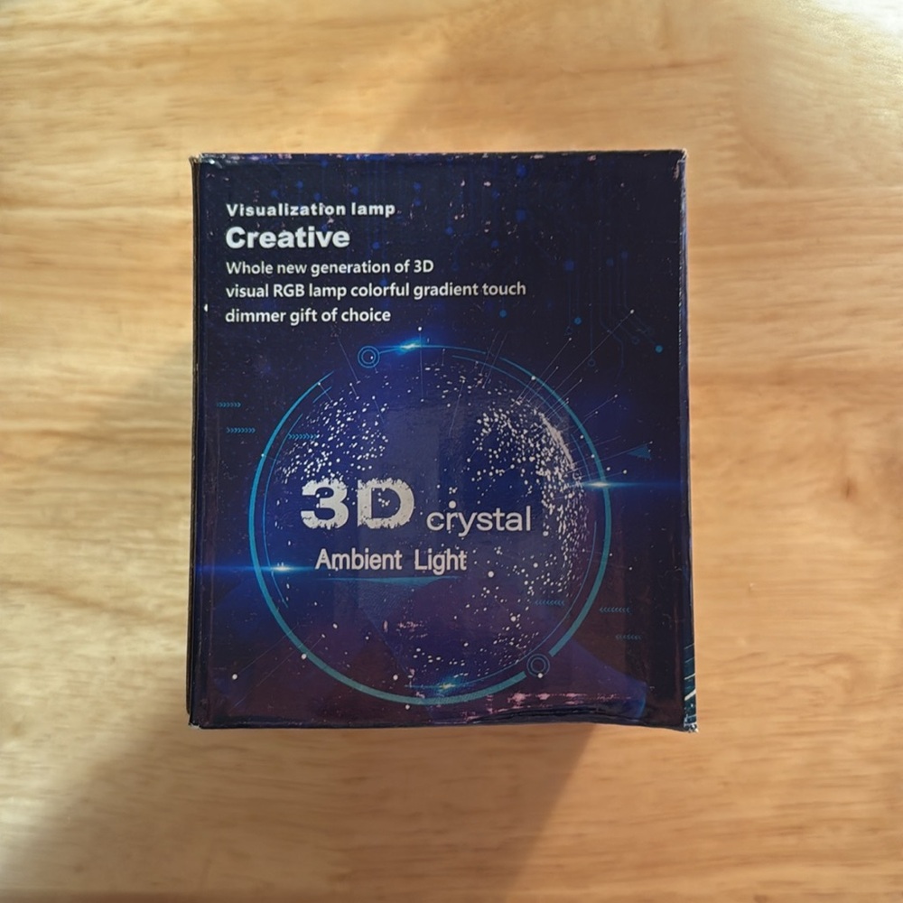 Glowing Green Crystal Ball Lamp